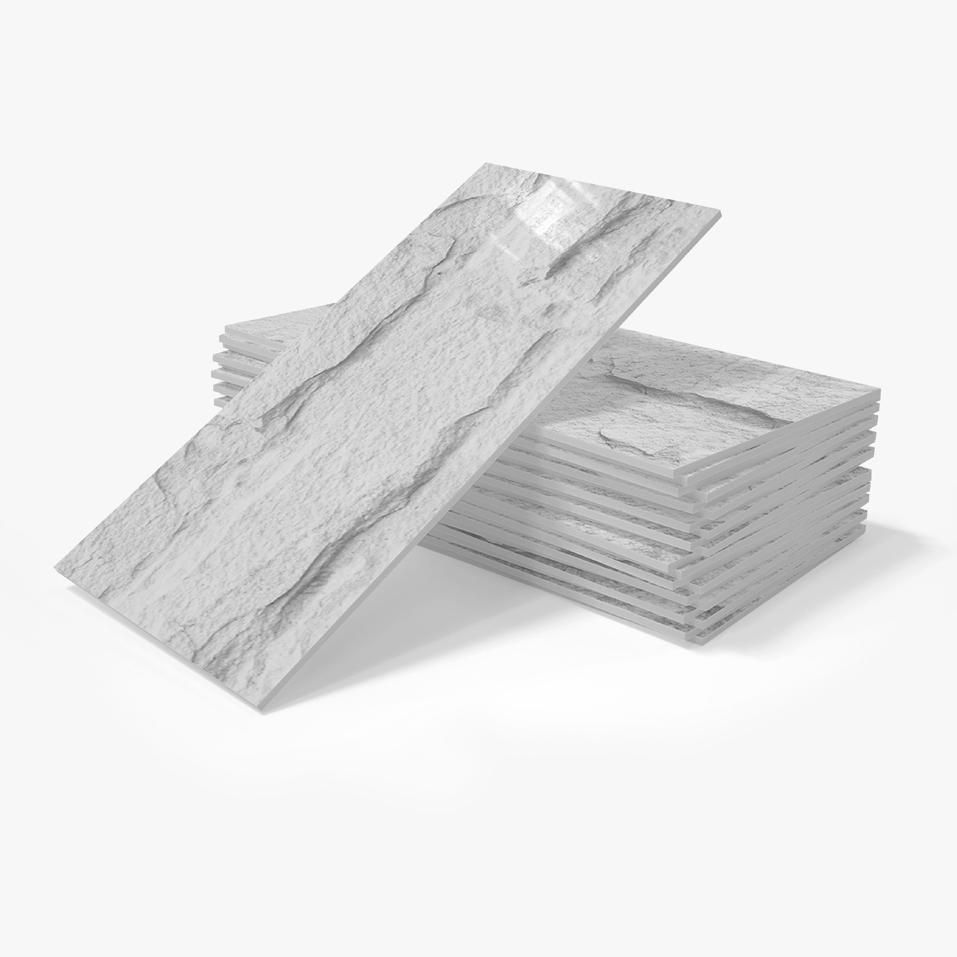 16-piece estilo industrial esmerilado espuma PE etiqueta de la pared autoadhesiva impermeable a prueba de humedad cocina baño extraíble decoración de la pared