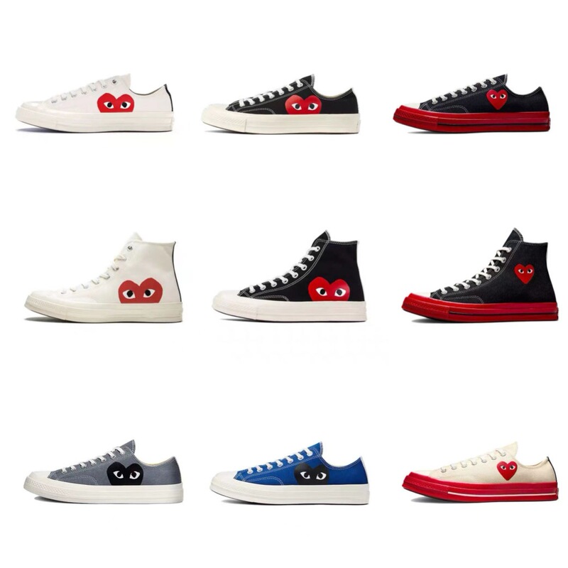 Putian Shoes Converse X Play Collaboration Canvas Shoes with Big Eyes Design, Unisex Casual Sneakers Putian Shoes Converse X Play Collaboration Canvas Shoes with Big Eyes Design, Unisex Casual Sneakers