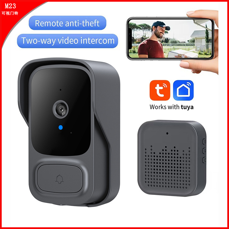 跨境涂鸦无线门铃 可视门铃智能wifi视频监控对讲低功耗门铃厂家