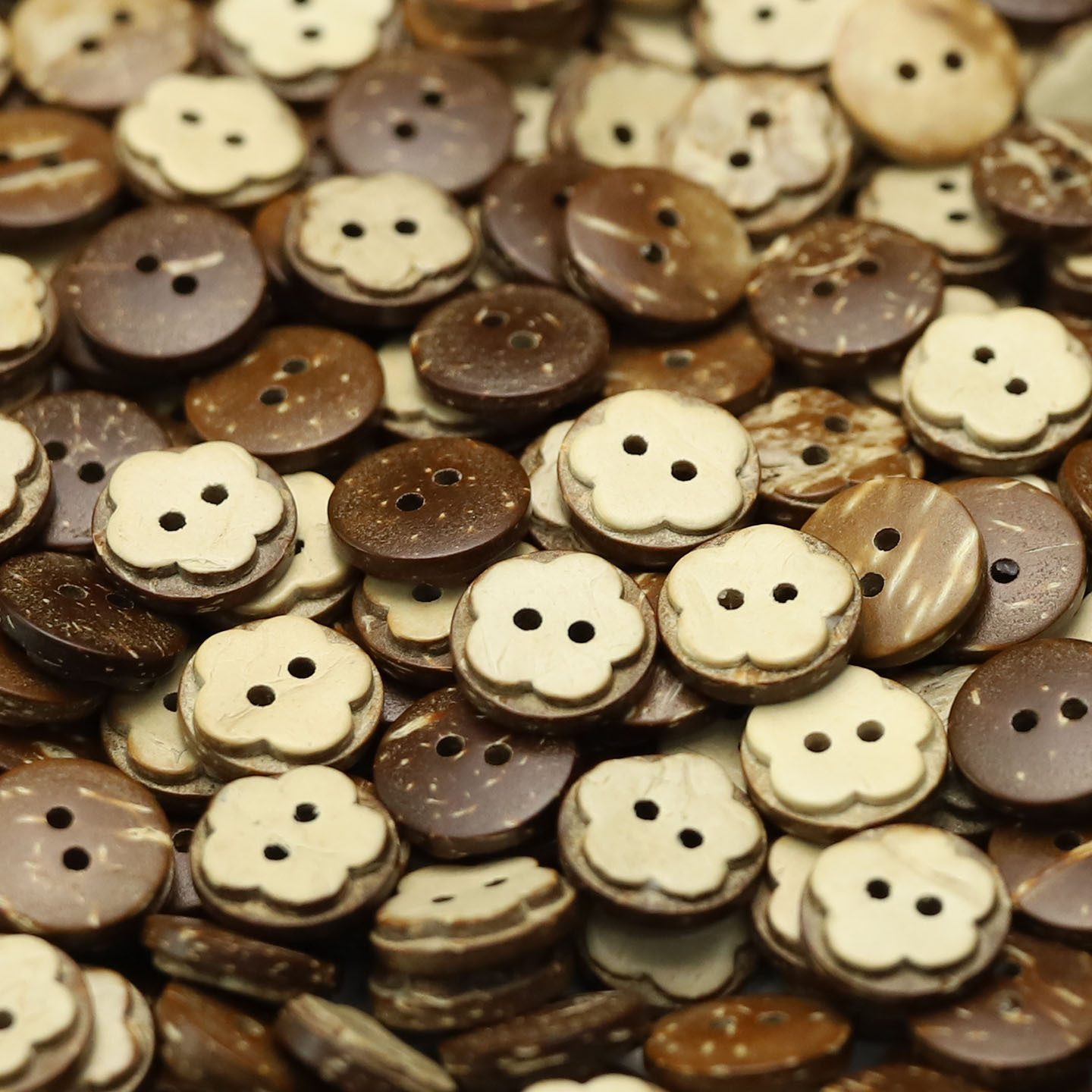 JULI Orange Botón de coco retro Camisa casual Suéter Cárdigan Botón decorativo Libro de cuentas de bricolaje Accesorios de joyería