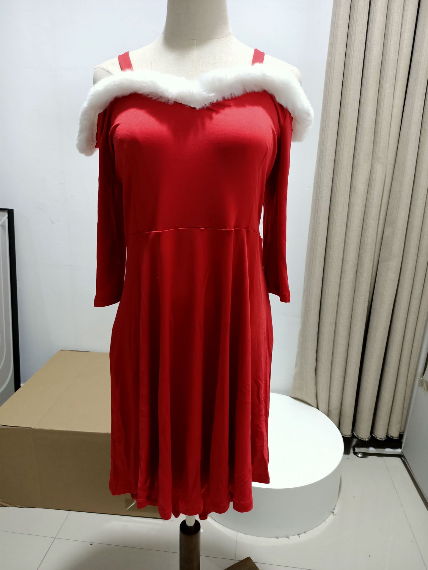 Long Sleeve Sleeve Length Ball Gown Dresses Type Wholesale Women'S Fashion Patchwork Solid Color Party V Neck Long Sleeve Ball Gown