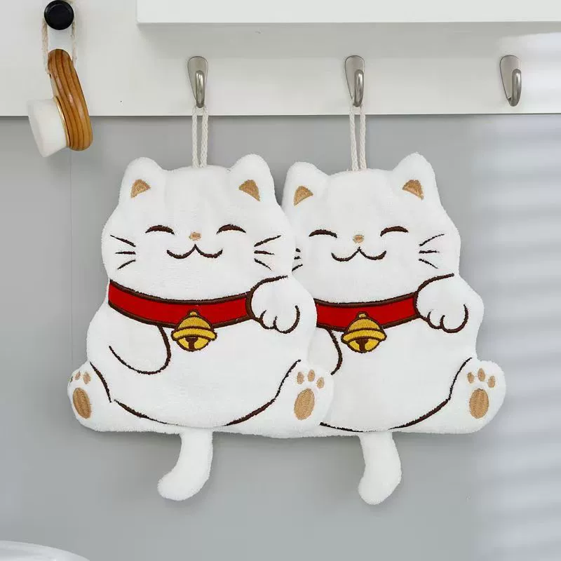 Коралловое мультяшное полотенце, для удачи, влагопоглощающее
