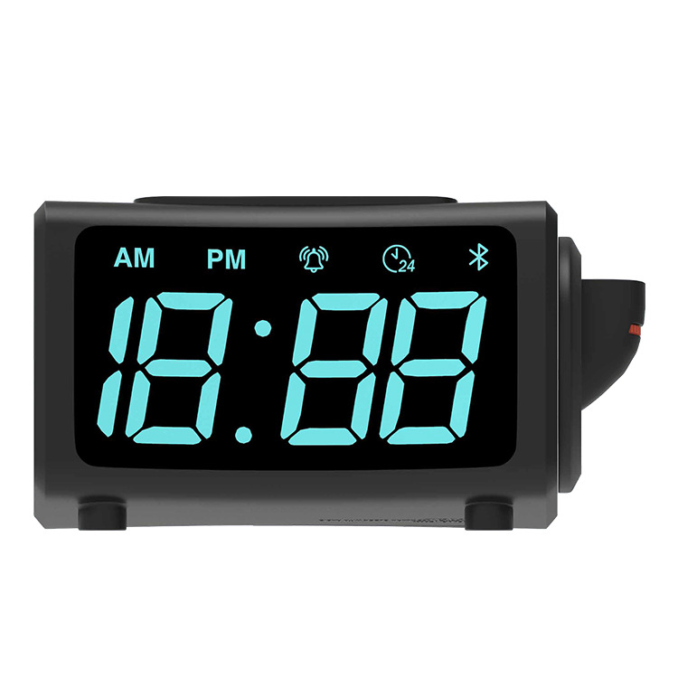 跨境热销电子钟led数字闹钟投影震动收音机时钟源头工厂一件代发