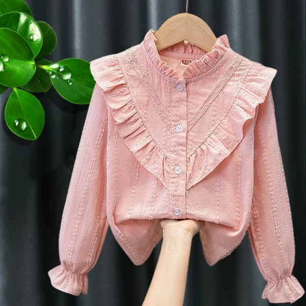 Cotton fuchsia long-sleeve