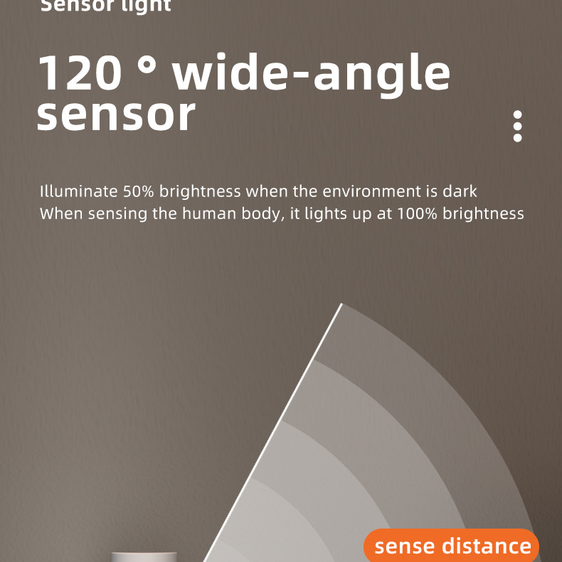 Luce notturna ricaricabile con sensore di movimento per camera_voghion.com