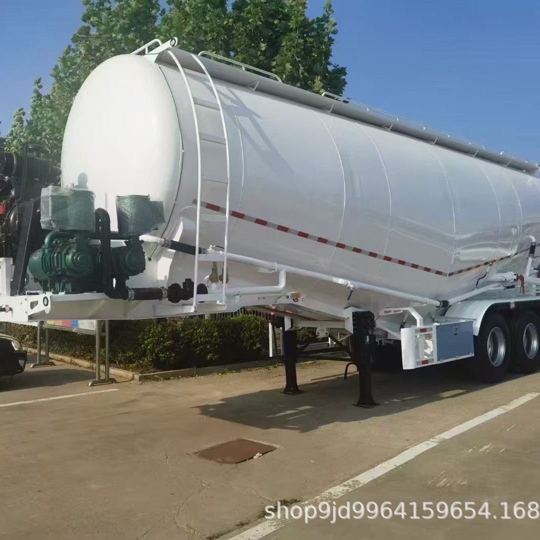 Cross-Border 50-Cubic Meter Bulk Cement Tank Truck, 40-Ton Powder and Granular Material Transport Tank Truck, Fly Ash Tank Truck