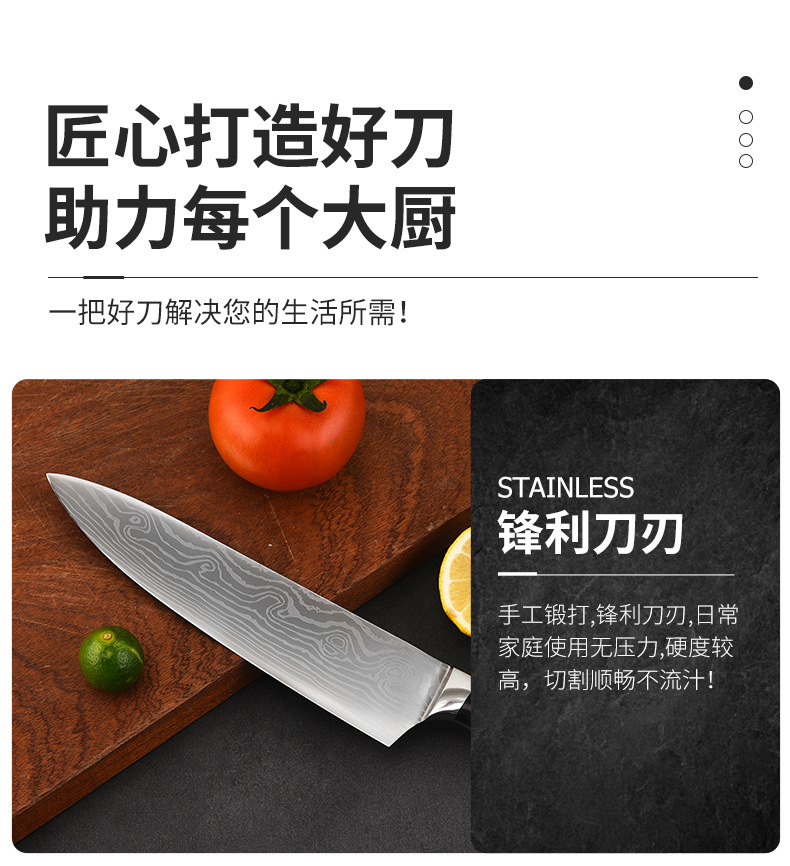 现货不锈钢日式厨师刀家用切肉刀切菜刀宝宝辅食厨刀厨房水果刀-阿里巴巴