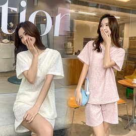 时尚套装女潮流韩风衣服女夏装女装运动套装休闲套装夏季女两件套
