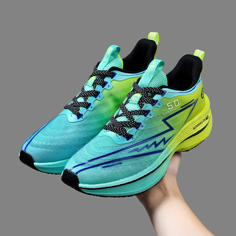 Giày chạy bộ thể thao unisex cổ thấp, đế MD giảm chấn, thân lưới thoáng khí, buộc dây — X3 Bình Minh, X3 Hắc Diệu Thạch, X3 hương cỏ xanh, X5 màn đêm chi tiết 14