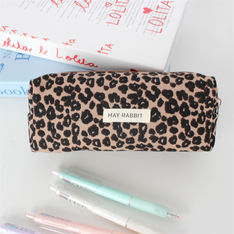 Estuche para lápices de pana de color sólido para estudiantes de primaria, artístico y sencillo, bolsa de almacenamiento para escuela secundaria, bolsa de papelería de gran capacidad, caja de papelería, caja de lápices image 10