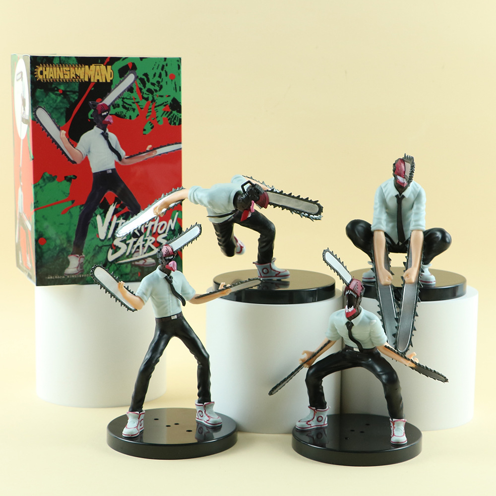 二次元电锯人手办系列周边摆件电次帕瓦动漫手办场景装饰模型批发