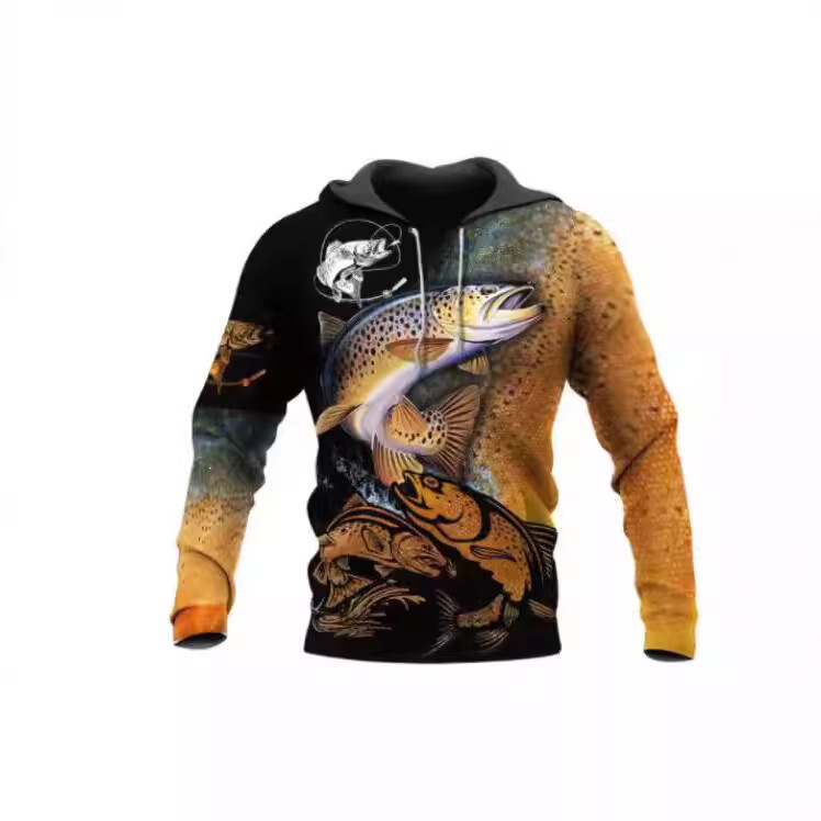 Men's 3D printed sweater with animal wolf hat, informal jacket from Sweden and Jersey, new fashion Men's 3D printed sweater with animal wolf hat, informal jacket from Sweden and Jersey, new fashion