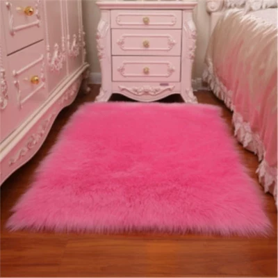 Chinese Door Mat, Entrance Carpet, Car Carpet - rose-red-30-30cm-square