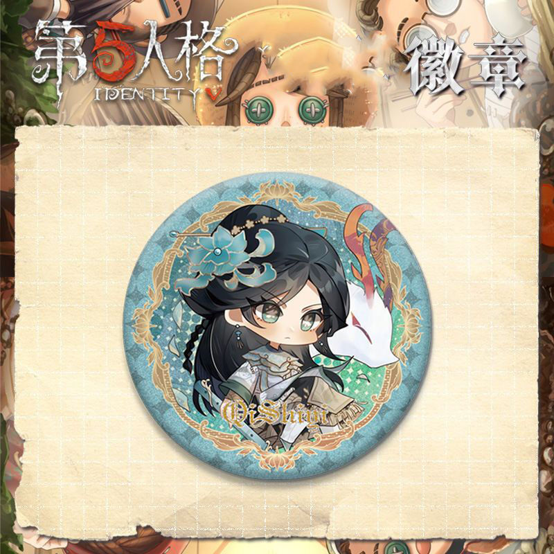 The Fifth Personality Game Peripheral Little Girl Prisoner Photographer Painter Guzi Tinplate Laser Badge Female The Fifth Personality Game Peripheral Little Girl Prisoner Photographer Painter Guzi Tinplate Laser Badge Female