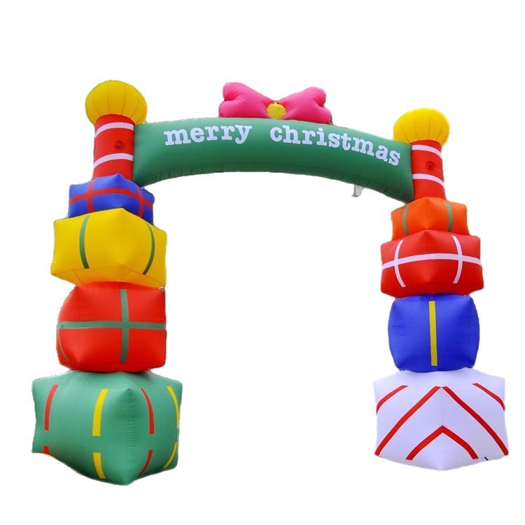 Navidad temática modelo de aire Papá Noel + árbol de Navidad fábrica directa decoración de fiestas props ahora