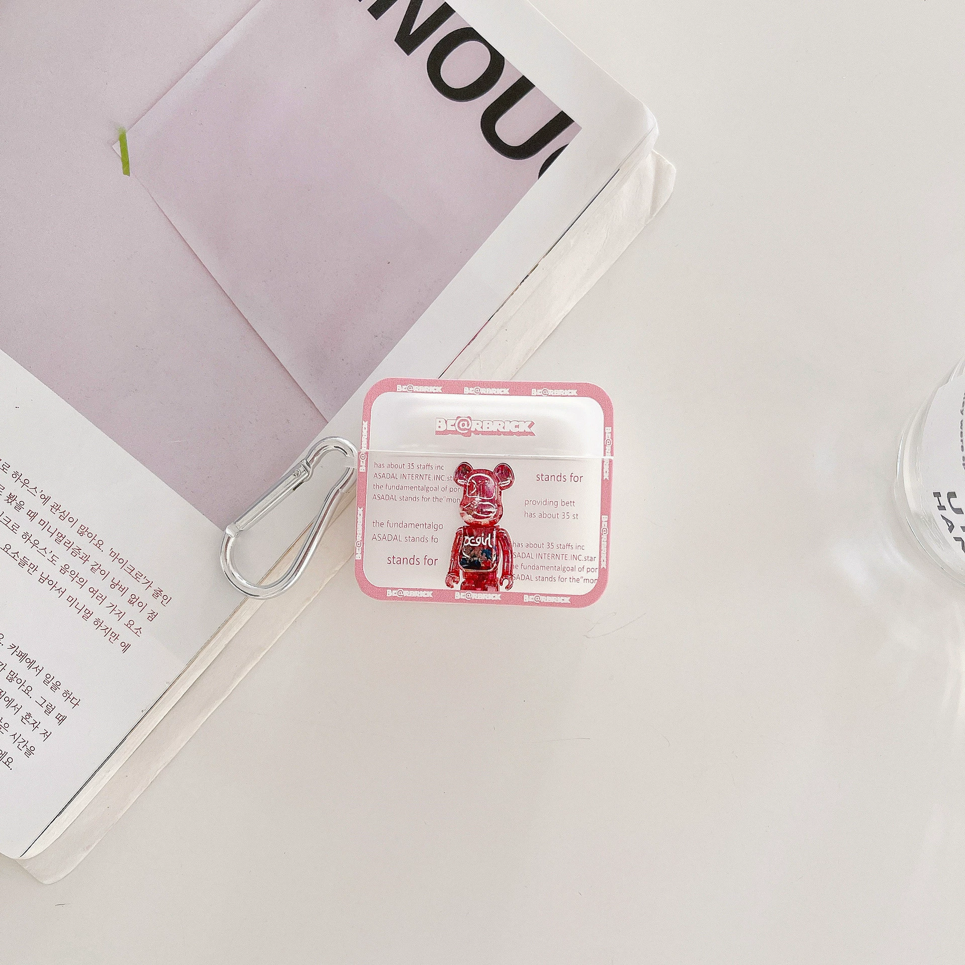 Защитный чехол Cartoon для Apple AirPods 1/2/Pro/3 — силиконовый брелок, совместим с беспроводной зарядкой