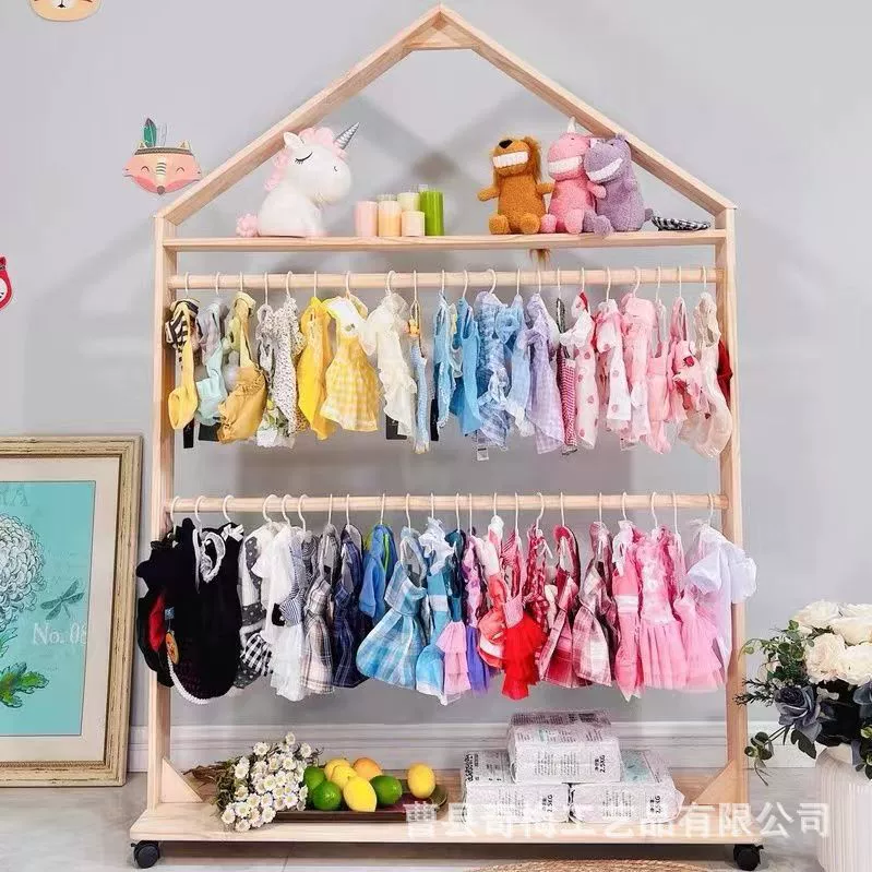 # Собака вешалка кошачий шкаф для домашних животных вешалка из цельного дерева Тедди пол одежда для домашних животных подставка для домашних животных шкаф для одежды