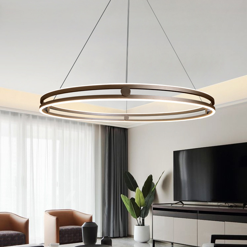 Modelo de comedor lámpara de lujo simple lámpara del dormitorio de lámpara muy redonda modelo de sala de estar diseñador de Italia del norte
