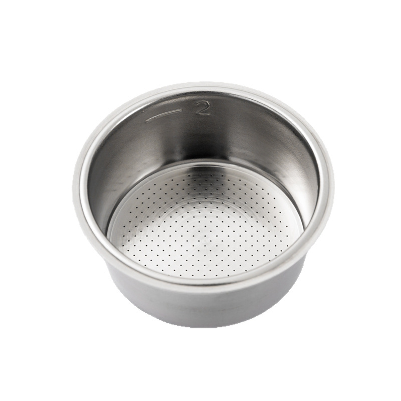 Suministro de fábrica tazón de café en polvo tanque de polvo de acero inoxidable filtro tazón de polvo 51 sola porción doble 58 tazón de polvo 53 tazón ciego