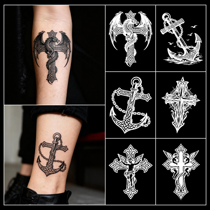 Cross-Border Herbal Juice Semi-Permanent Tattoo Stickers Waterproof and Long-Lasting Men's and Women's Small Picture Arm Personalized Style Stickers