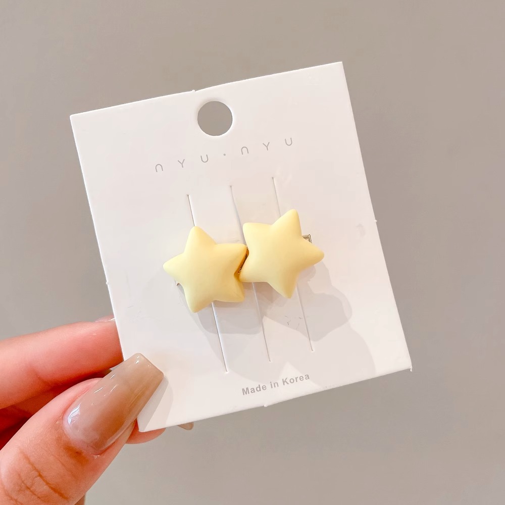 Horquilla de color dopamina, clip de pico de pato de cabello roto coreano femenino, horquilla de sentido avanzado y2k, clip lateral con flequillo, tocado