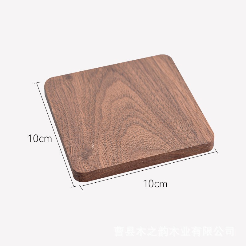 블랙 월넛 사각 10*10*1cm