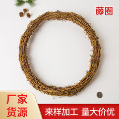 新しい籐リングクリスマスガーランド永遠の結婚式幼稚園手作り diy ドライ籐装飾リング創造的な素材