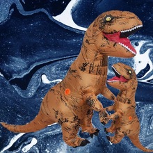 恐龙充气服跨境万圣节户外亲子演出道具全身逼真霸王龙充气服装