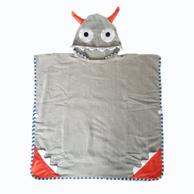 Corea del Sur bebé ins niños Toalla de baño capa de algodón puro absorbente Albornoz lindo dibujos animados casa playa Toalla de baño