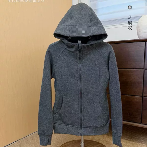 Original Scuba&trade women's zip-up hoodie, Lulu full-zip slim-fit yoga top