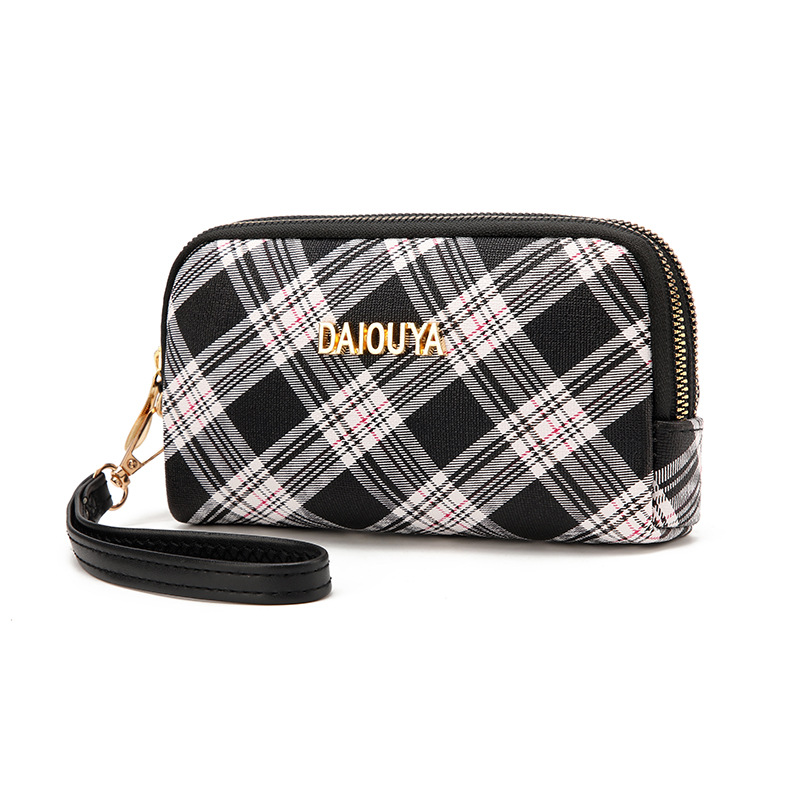 Damen Handytasche Mit Doppelreißverschluss Als Schultertasche_voghion.com