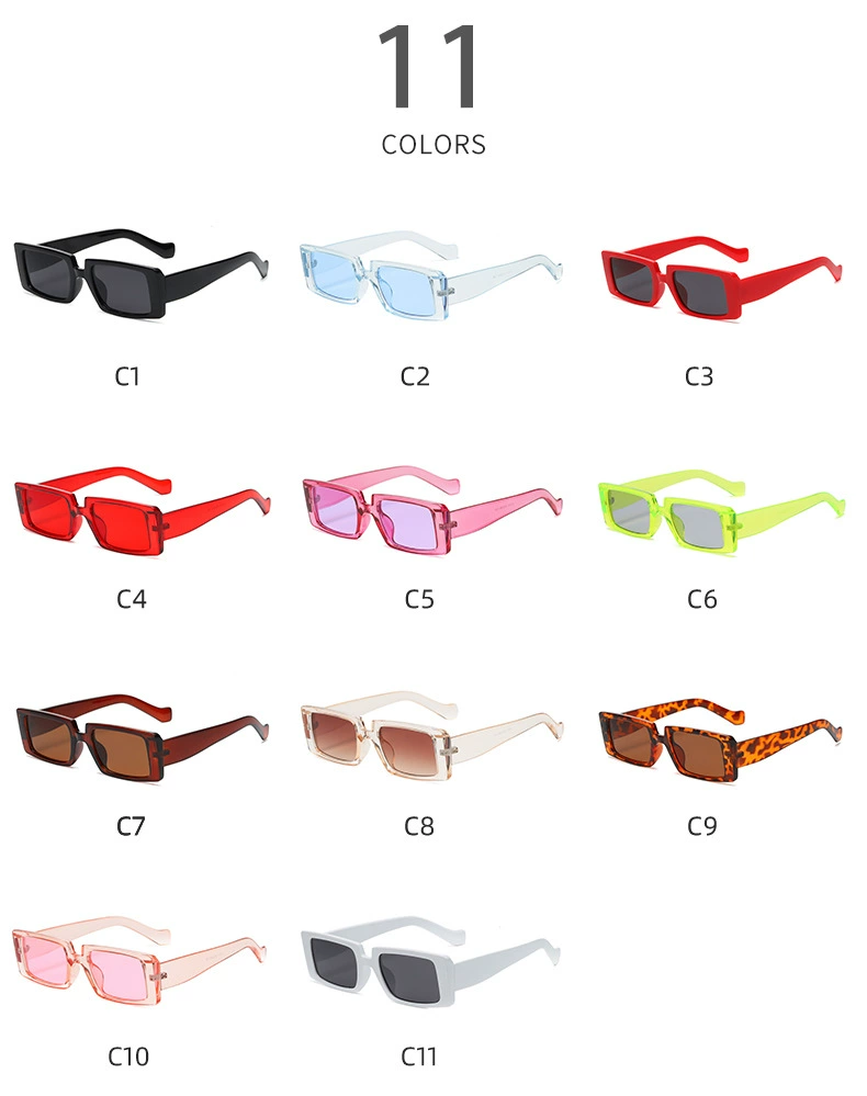 big sunglasses for women 2022 New Square Retro Sunglasses Notch Design Jelly Color Stylist Sun Glasses Street Photography Women Eyewear big round sunglasses