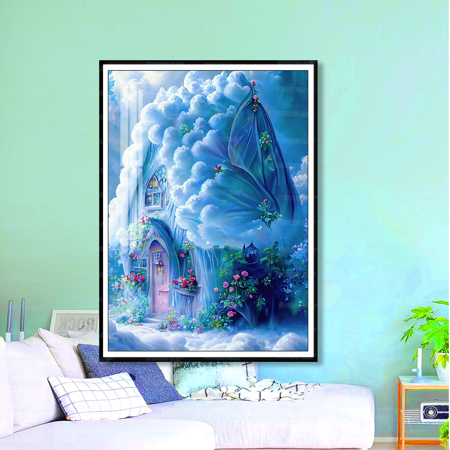 Mona Lisa Royal Cross Embroidery Dream Villa actualizada nuevo bordado simple a mano