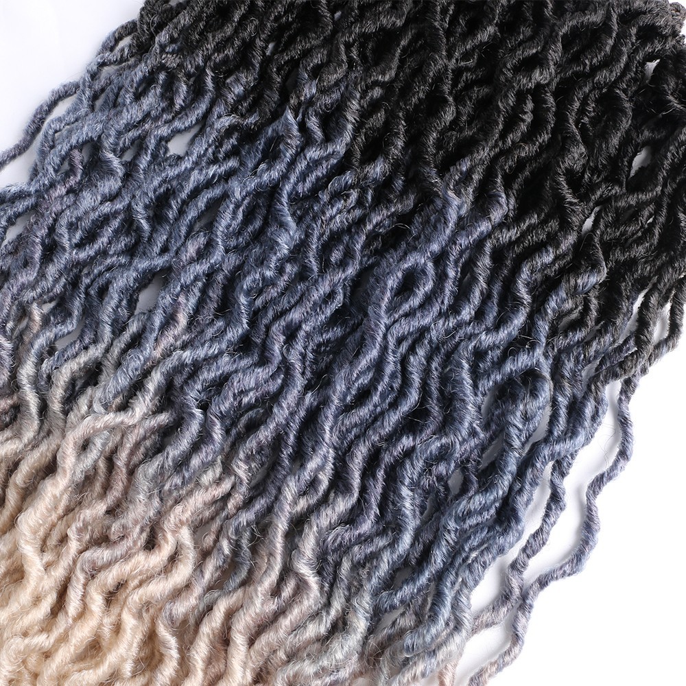 Extensions à clip gypsy locs en cheveux synthétiques_voghion.com