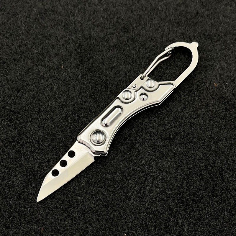 户外安全小刀便携口袋刀具钥匙扣小刀旅行野营水果刀折叠安全小刀