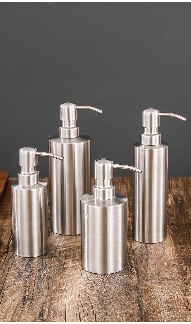 Grenzüberschreitende 304 Edelstahl-Sprühflasche, Desinfektions-Sprühflasche mit Druckknopf, Umfüllungs-Sprühflasche, Seifenspender mit Zerstäuber