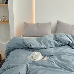 Minimalist solid color Nordic style 100% cotton flat sheet single bed sheet for student dormitory single pillowcase pure cotton bedspread bedding