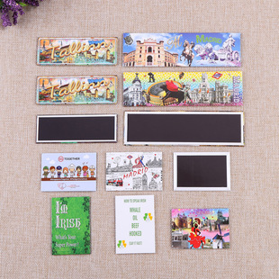 DIY Personalized Creative Magnetic Tinplate Refrigerator Magnet Customized Travel Animation Gift Cartoon Magnet Home Decoration