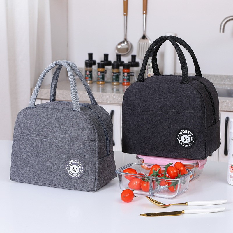 Insulated lunch bag portable fresh-keeping bag lunch box bag lunch bag with lunch bag for work and school lunch box bag aluminum foil