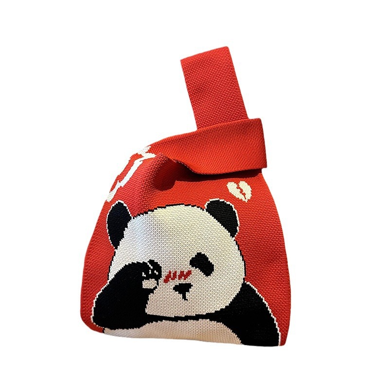 Bolsas de mano, bolsas de regalo de panda, bolsas de regalo de cumpleaños, bolsas prácticas al por mayor.