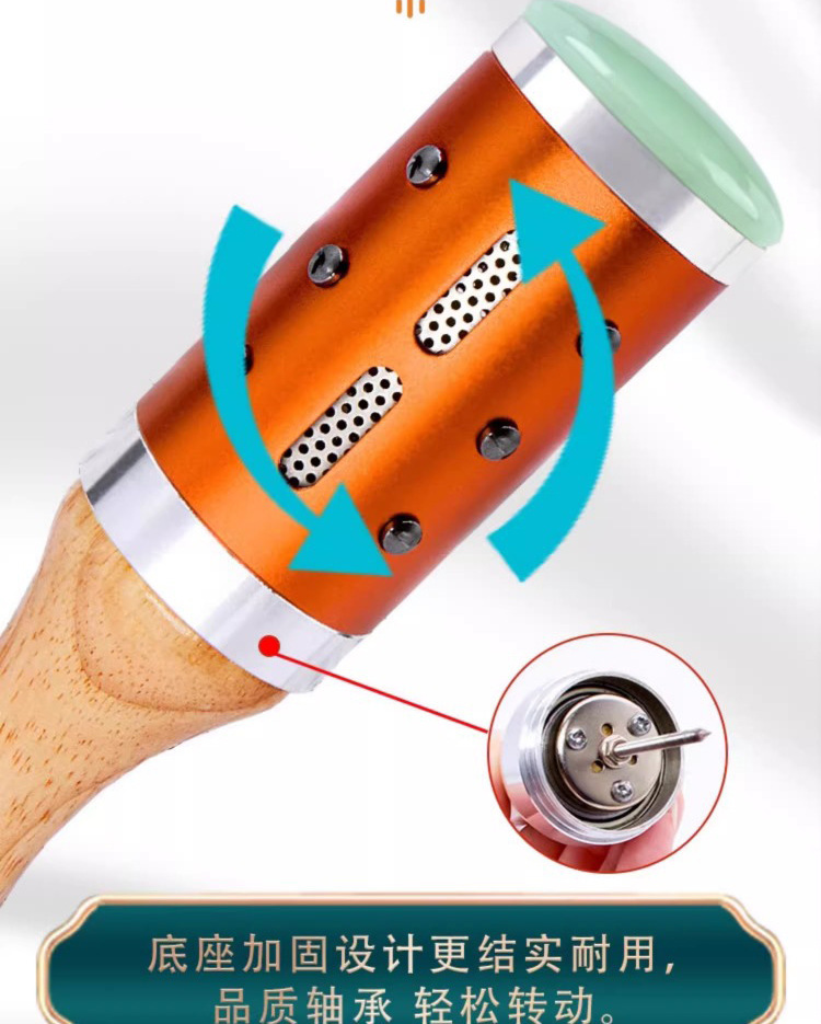 Jade Roller Moxa Stick Facial Warm Moxibustion Tool Stainless Steel for Neck Shoulder Home Spa Massage key features