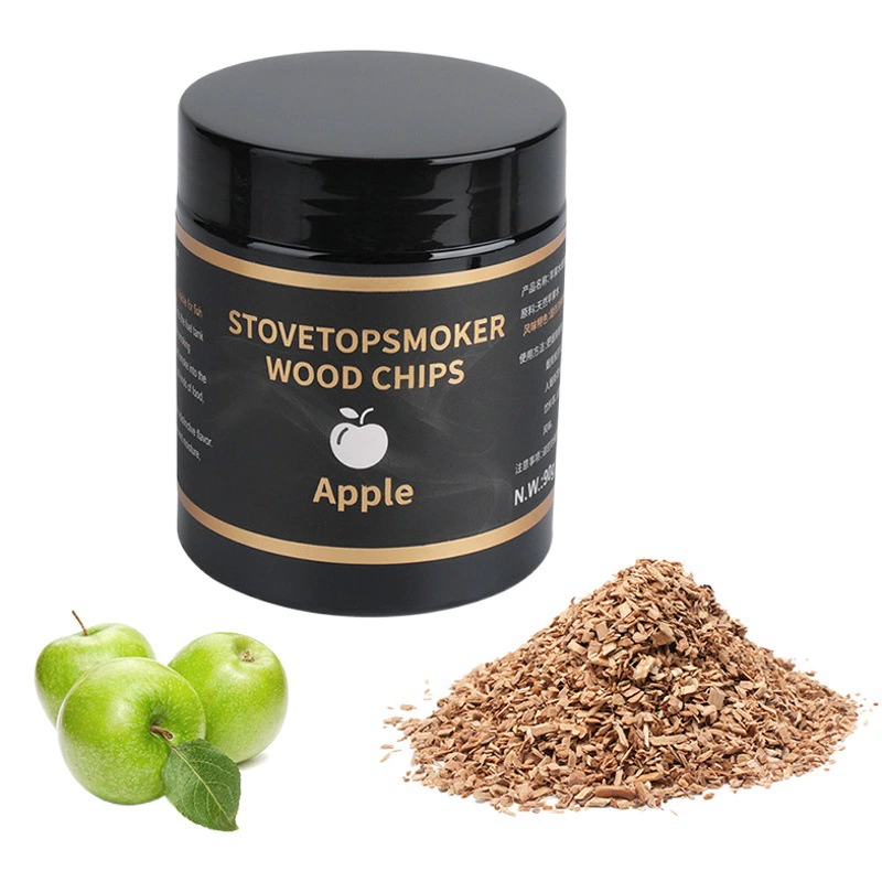 Деревянные чипсы для копчения (яблоко, грецкий орех, вишня, дуб) для домашнего использования, портативный коптильный пистолет для молекулярной кухни