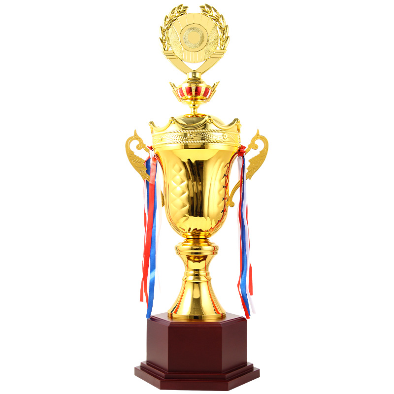 Nuevo trofeo de la corona trofeo de metal baloncesto fútbol ping-pong bádminton trofeo de metal trofeo de deportes