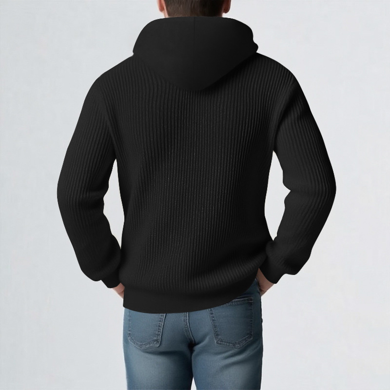 Herren Kapuzenpullover Strickjacke Für Herbst Und Winter_voghion.com