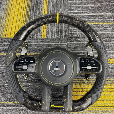 Suitable for Mercedes-Benz W204 W218 W212 GLK207 C-Class R-Class C63 A45 carbon fiber steering wheel (Steering wheel)