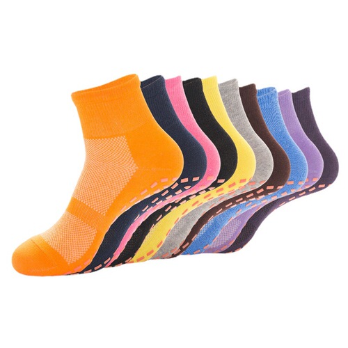Children's anti-slip socks, summer medium-length mesh thin yoga floor socks, preschool playground trampoline socks, anti-slip socks