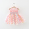 Children's slip dress, fashionable girl's skirt, small princess costume, suitable for import, children's clothing, Korean style