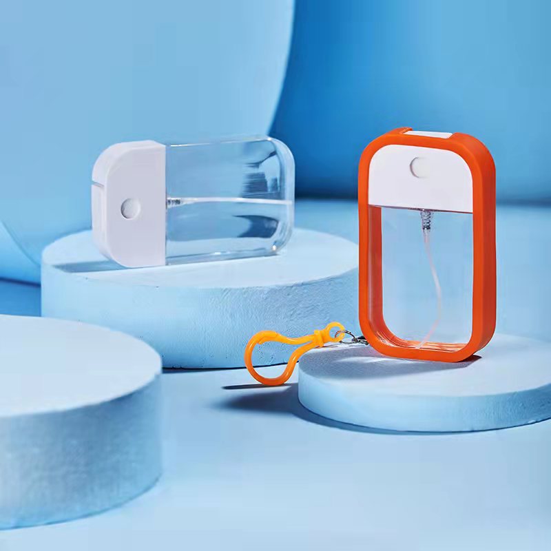 Reusable Cross-border 38ml 50ml Apple Card Spray Bottle Silicone Hook Spray Bottle