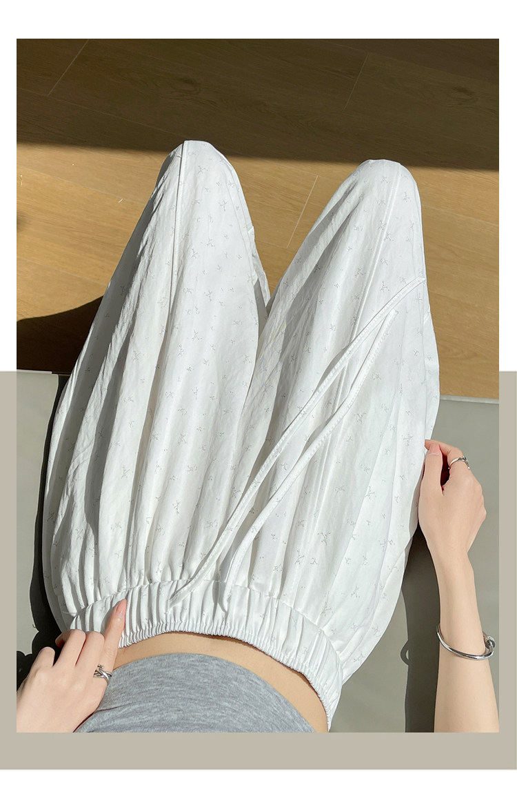Quần culottes nữ ống rộng chất liệu lụa mỏng, phong cách cổ điển, dáng suông rủ — Phiên bản kéo dài của Rice Grey chi tiết 23