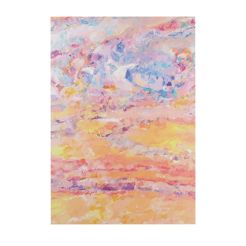페인팅된 일몰 사진 10장, 38-49CM, 10장/팩